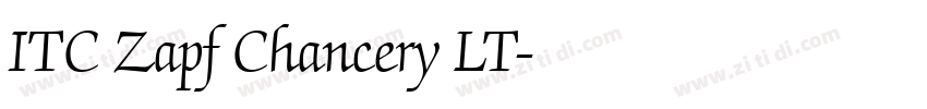 ITC Zapf Chancery LT字体转换